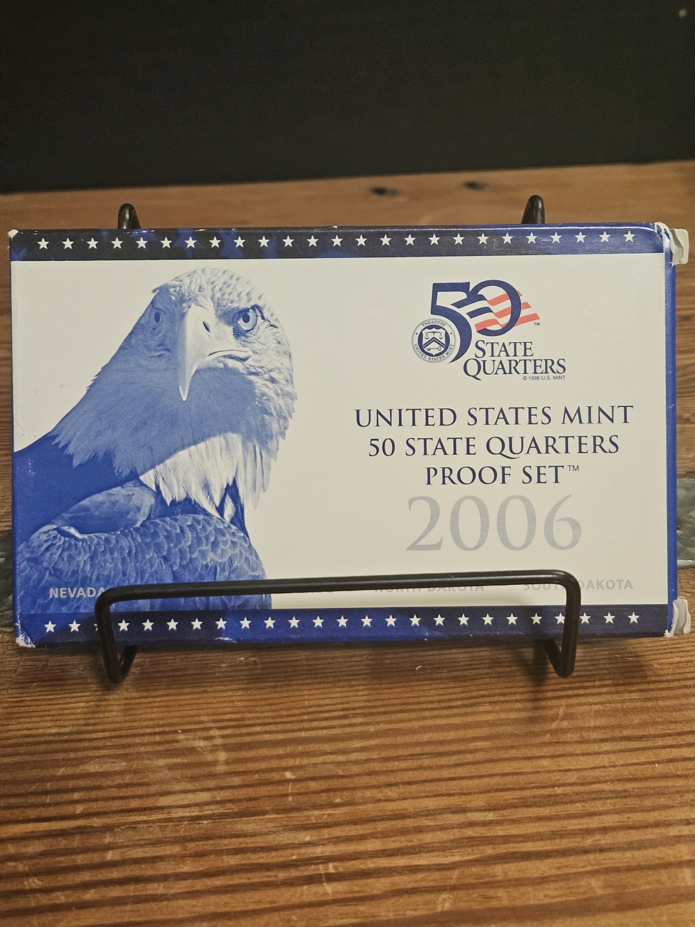 United States Mint 2006 50 State Quarters Proof Set - Blue & White Collector Box